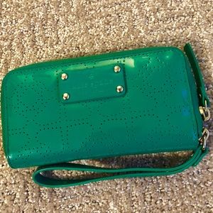 Kate Spade Green Wristlet
